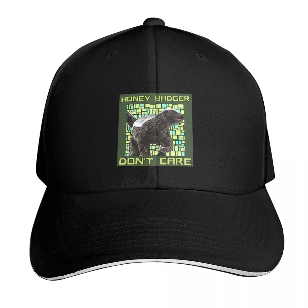 Honey badger don't care Baseball Cap Snapback Flat Bill Strapback Dad Hat Six Panel Structured Crown
