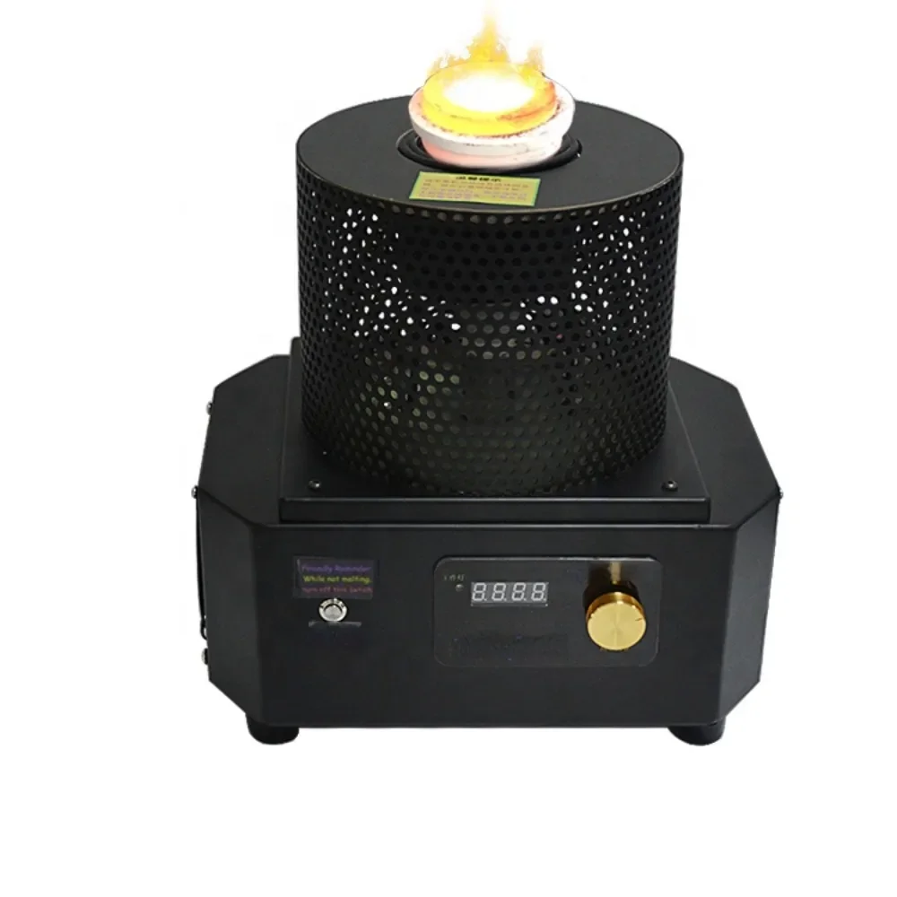 

High Efficiency Safety 1KG/2KG Mini Portable Induction Furnace for Melting Gold Silver Copper Steel Smelting Machine