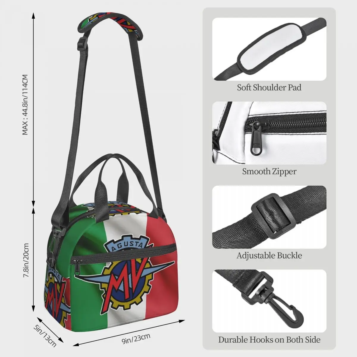 Motorcycle Doormat MV Agusta Insulated Lunch Bag for Kids School Cooler Thermal Box Tote Portable Lunch Boxes