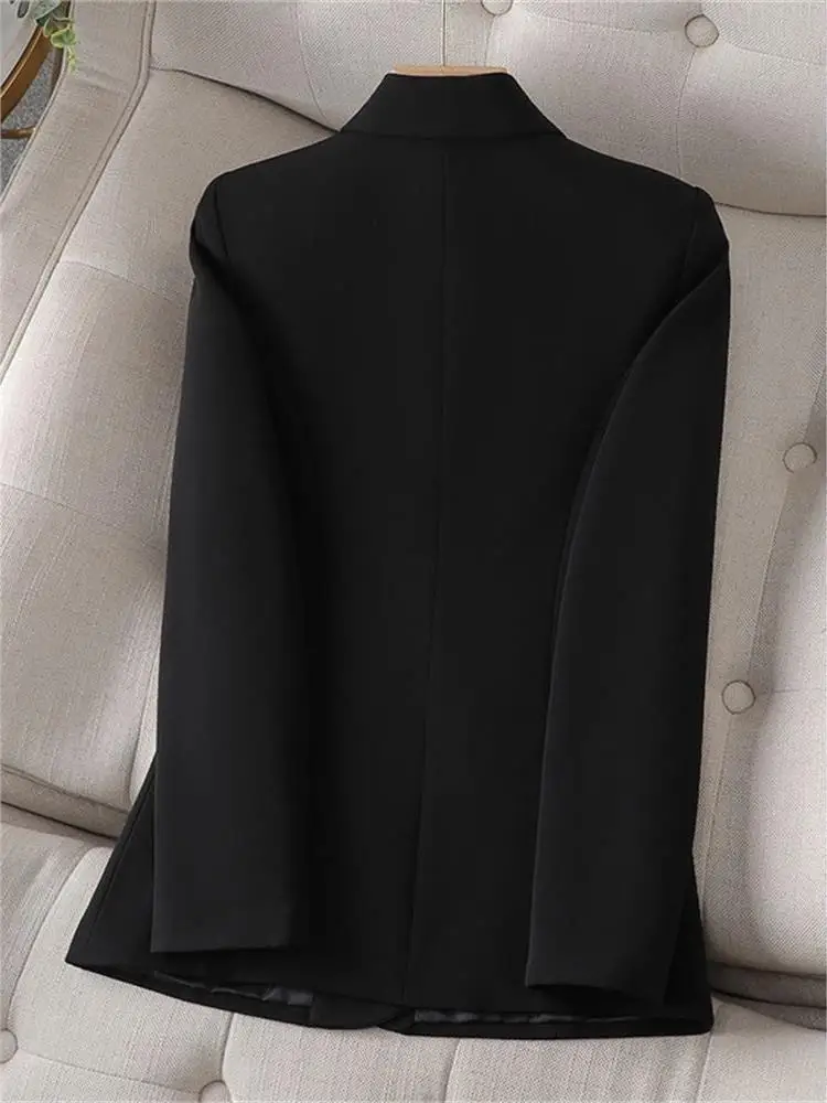 Bla Suit Jaet Damen Casual Slim Fit Frühling Herbst ort Sle One Button Verschluss Bürokleidung Faion Cleanfit Sle