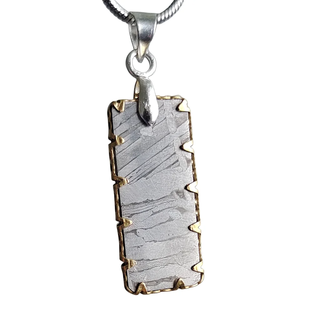 Muonionalusta Iron Meteorite Specimen Natural Iron Meteorite Material Pendant Collection - CD163