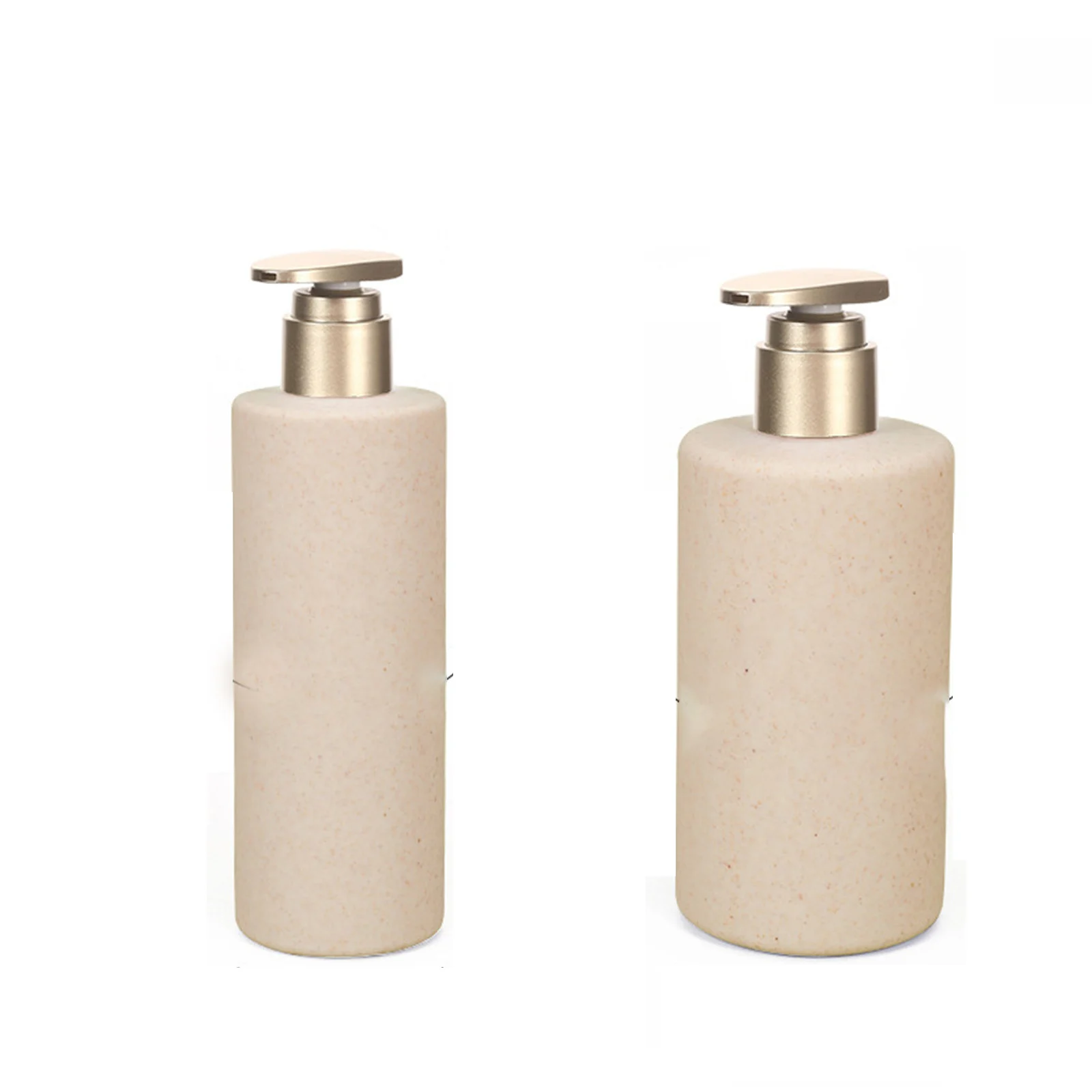 250/300ml Portable Wheat Straw Bottle Daily Chemical Care Bottle Cosmetic Refillable Empty Bottle Make Up Tools