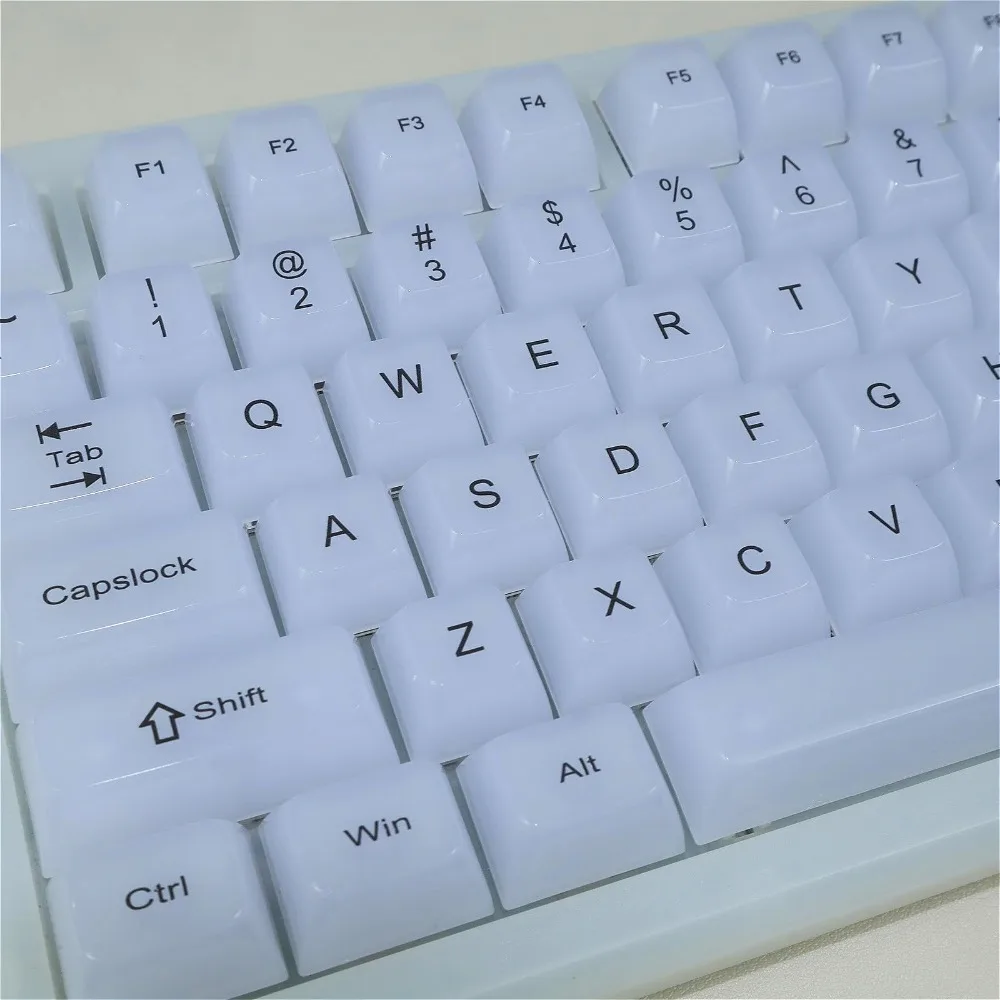 

Wooting MDA Profile Pudding Keycaps, 115 Keys Translucent Shine-Through Custom Keycap Set for Mechanical Keyboard