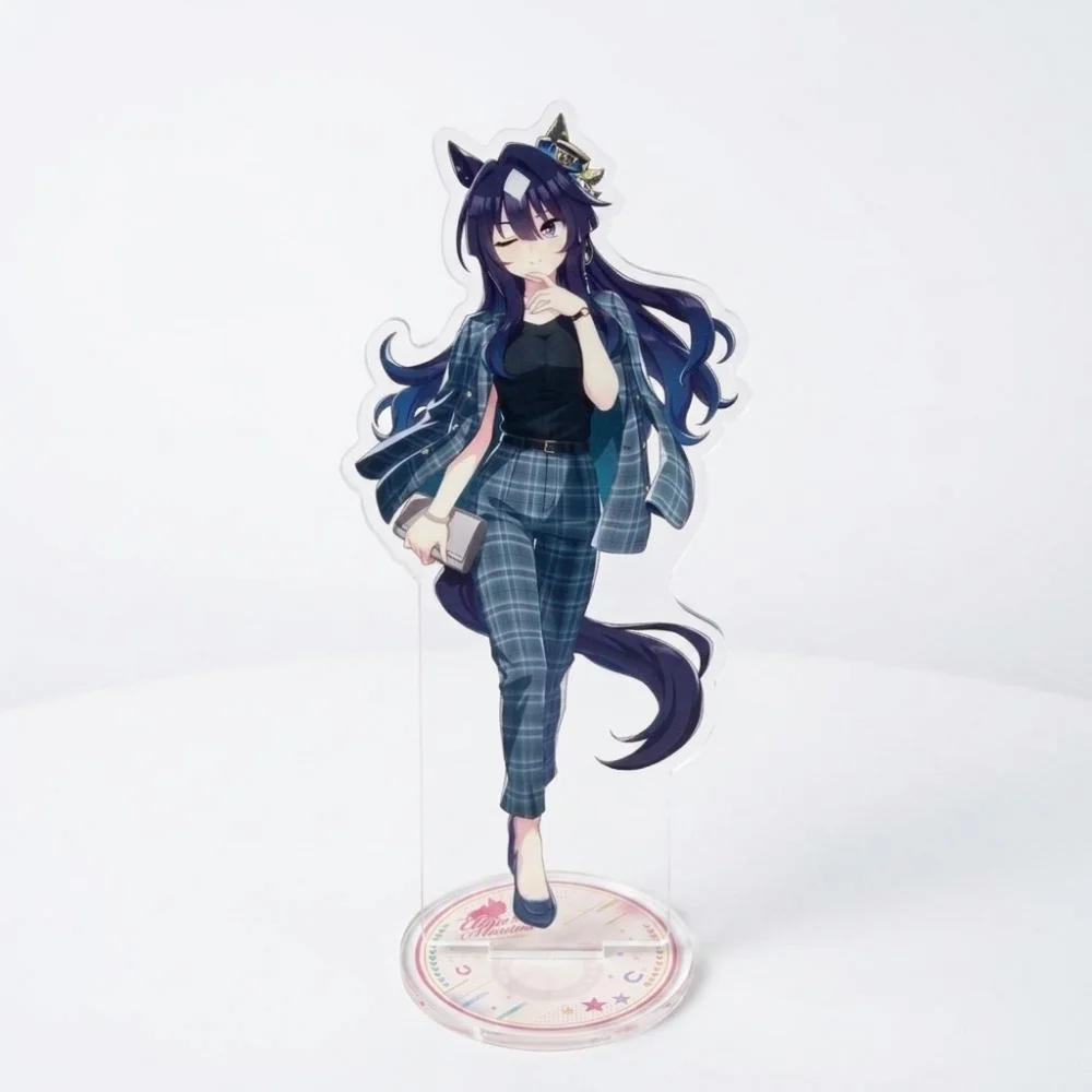 Uma Musume Pretty Derby 15cm Acrylic Stand Keychain Special Week Tokai Teio Double Sided HD Kawaii Desk Decor Gift