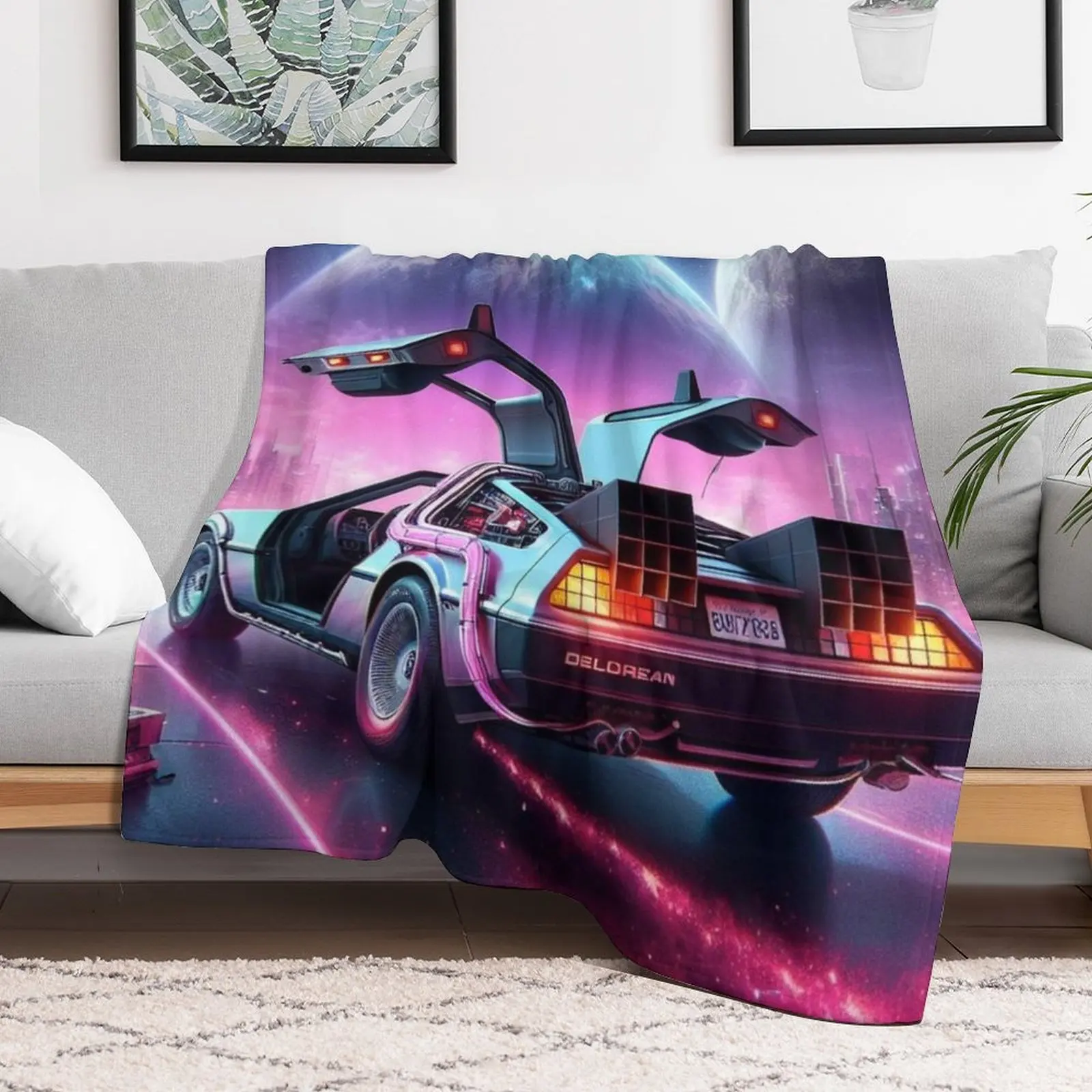 

Back To the Future Throw Blanket Cute Plaid christmas gifts Thermals For Travel Blankets