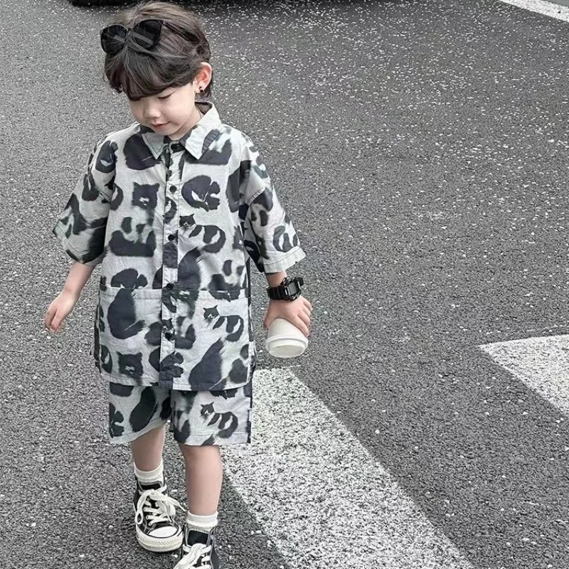 

Shirt and Beach Shorts Clothes for Boys Children's Clothing 7 To 12 Years Baby Summer Kids Boy Single Suits Cut Sets Set Tops 14