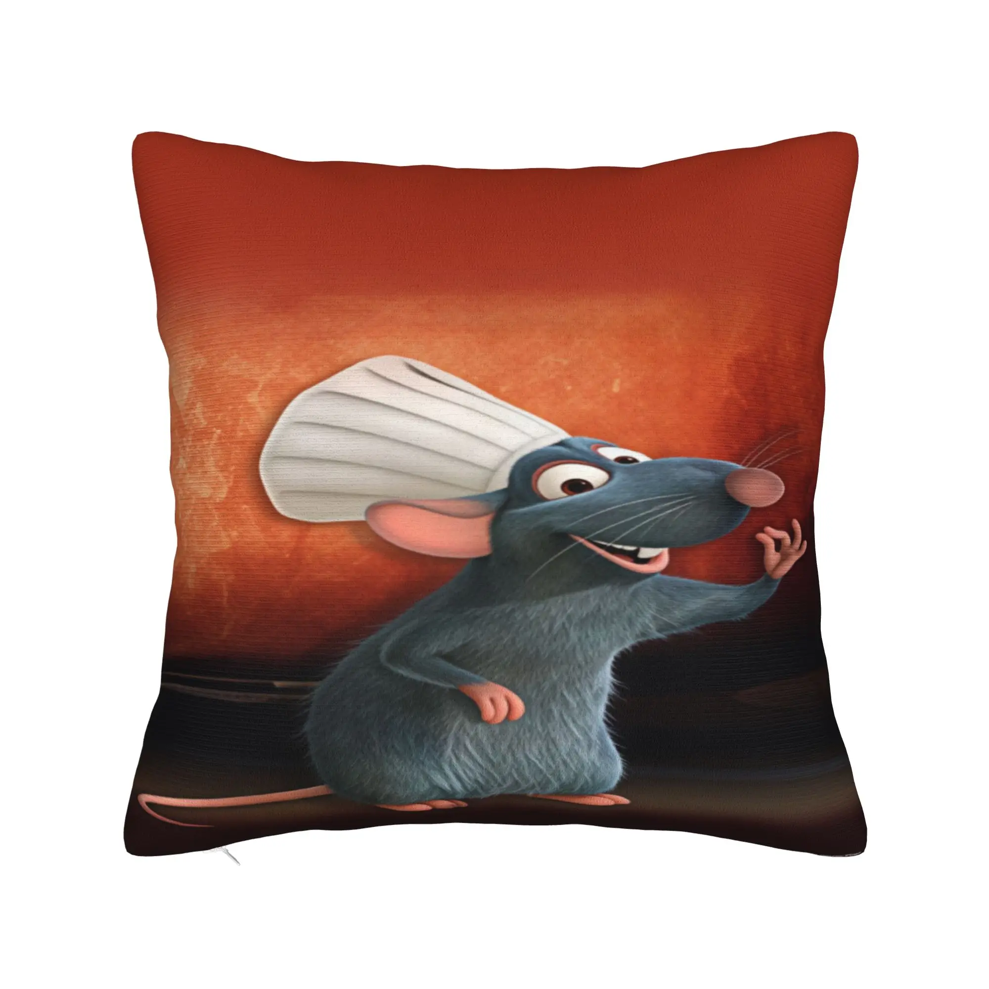 Pillow Cover Ratatouille Anyone Can Cook  Kawaii Pillow Case For Wedding Party Home Decor Pillowcases