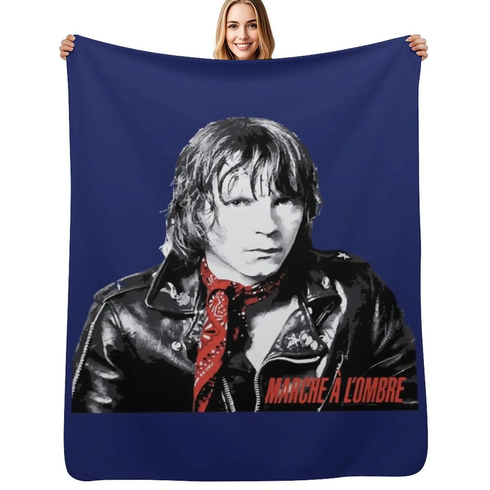 Classique Vintage Renaud France Bel Homme Dr?le classique Throw Blanket Durable Warm Blanket for Daily Home Use