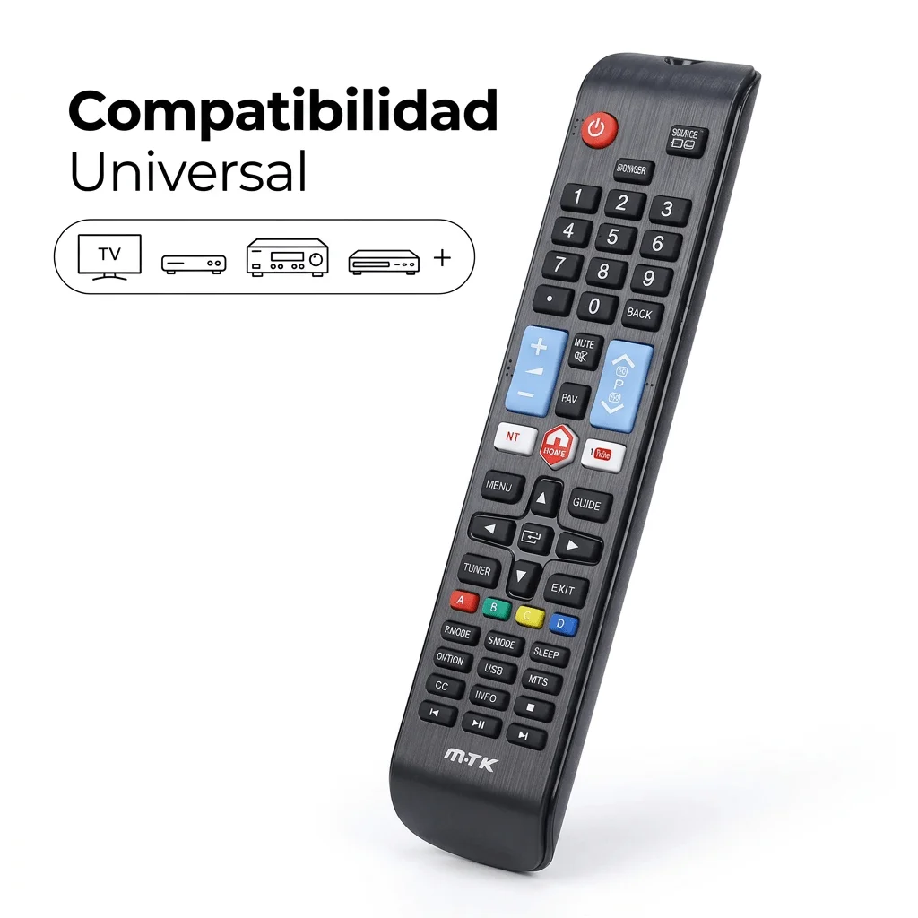 Control Remoto de TV Compatible con S·AMSUNG HDTV LED Smart TV Universal para la Mayoría de los Televisores LCD, LED