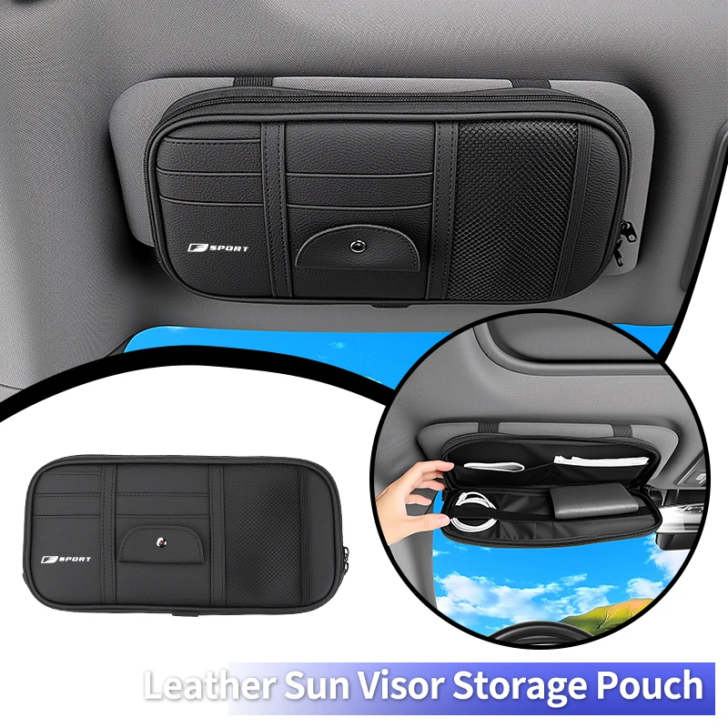 

Car Visor Organizer Glasses Holder Sunglass Box Card Clip Accessories For Lexus CT200h ES250 ES300h IS250 IS200 GS300 GS460