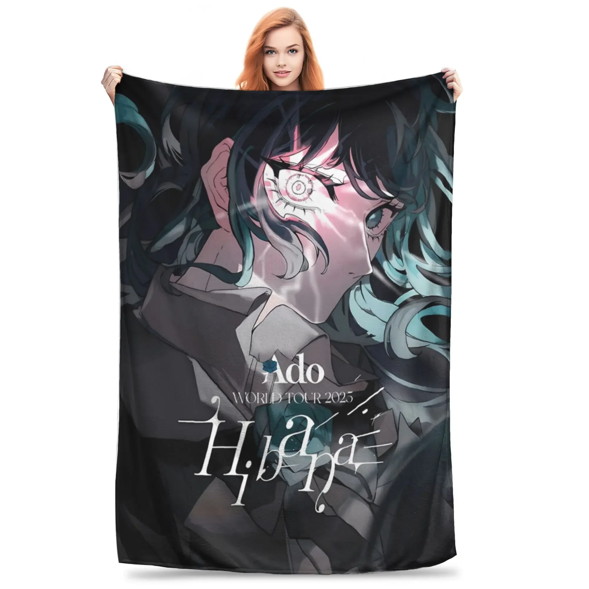

Мягкое одеяло-плед Ado WORLD TOUR Hibana Cozy для кровати, многоразмерное, размер в дюймах