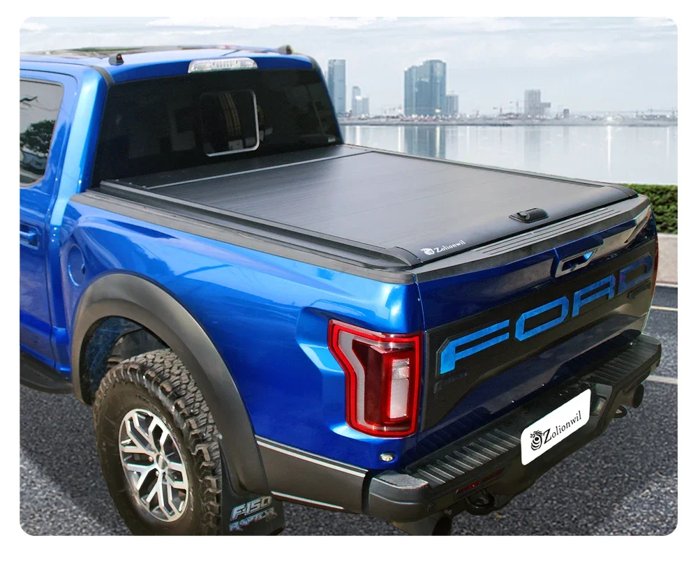 

Крышка грузовика Pickup Tail Box, выдвижная алюминиевая крышка рольставней Tonneau для Ford F150 F-150 5,5 6,5 футов