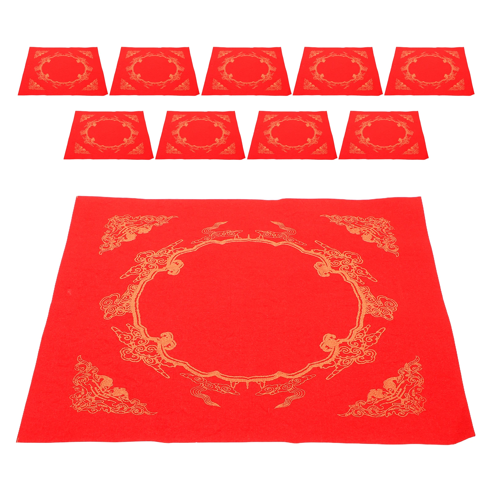 20 Sheet Red Paper Spring Couplets New Year Festival Decoration Chinese Calligraphy Practice Fu Character Rice for Beginners