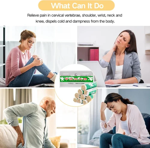 Imagen 2 del producto Rollos de Moxa puros, 10 rollos de palitos de artemisa de moxibustión suaves hechos a mano, conos de Moxa naturales para el cuidado del acupuntura de la cintura, el cuello, la rodilla y la espalda, A