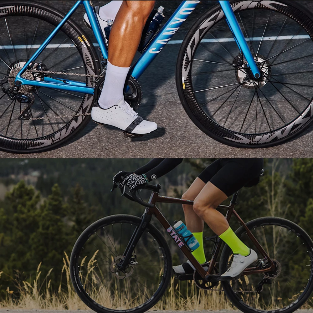 Chaussettes de cyclisme pour hommes et femmes, respirantes, solides, de qualité, pour vélo, sports de plein air, course à pied, 2024