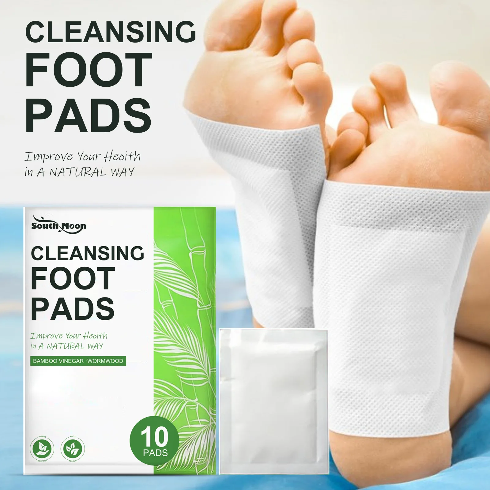 Detox Deep Cleaning Body Toxins Detoxification Slimming Weight Loss Relief Stress Feet Care Appliance Slim Foot Patch