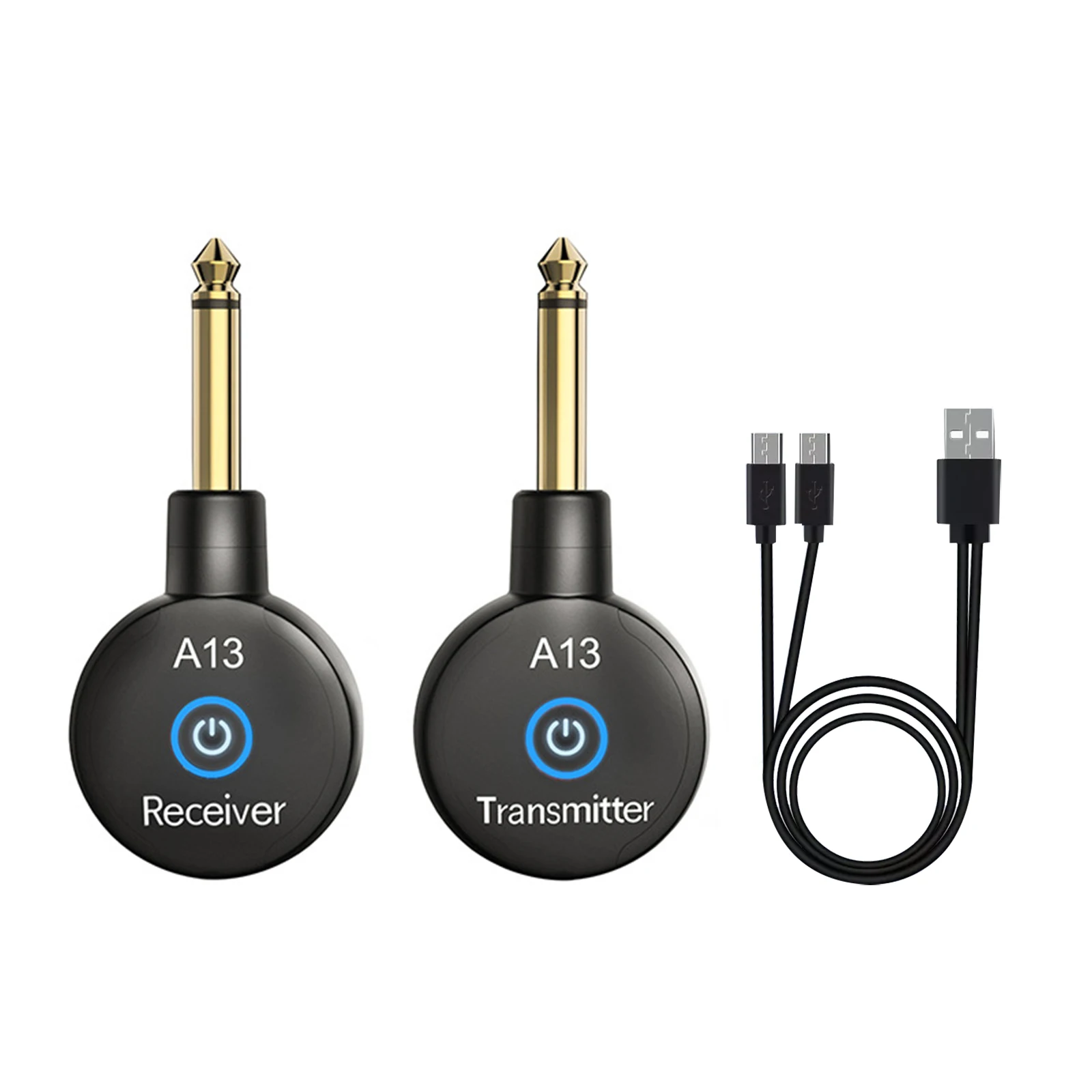 خفيفة الوزن 2.4 جيجا هرتز نظام الغيتار اللاسلكي دقة الصوت الغيتار اللاسلكي جهاز ريسيفر استقبال وإرسال مكبر للصوت باس أجزاء الغيتار #2