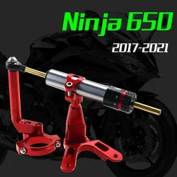 For KAWASAKI NINJA650 NINJA 650 2017-2021 ninja Motorcycle Aluminium Steering Stabilizer Damper Mounting Bracket Kit