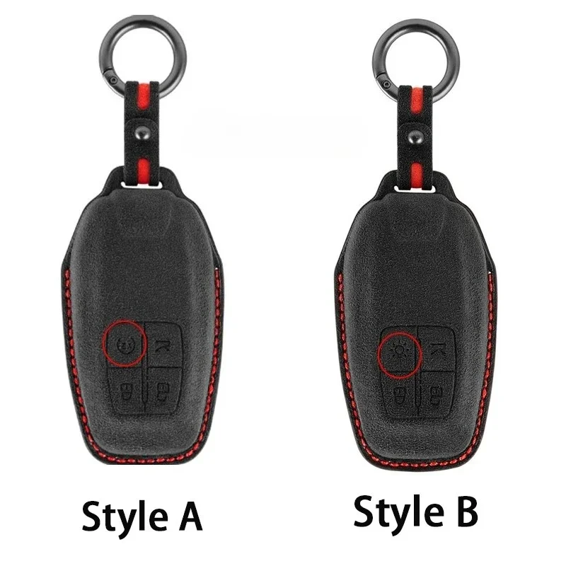 Car Key Case Cover Shell Fob for Ferrari 488 Roma SF90 F8 Protofino 812 458 F430 4 Buttons Car Remote Keychain Accessories
