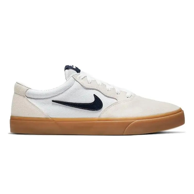 NIKE Nike SB chron Solarsoft รองเท้าผ้าใบเหงือก Obsidian CD6278-100รองเท้า