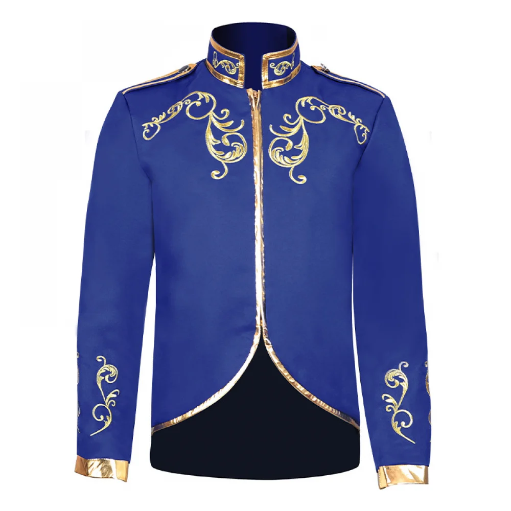 Mens Prince Coats Drummer Parade Punk Officer Prince Uniform Jacket Music Festival Parade Military Parade Carnival Costume ﻿