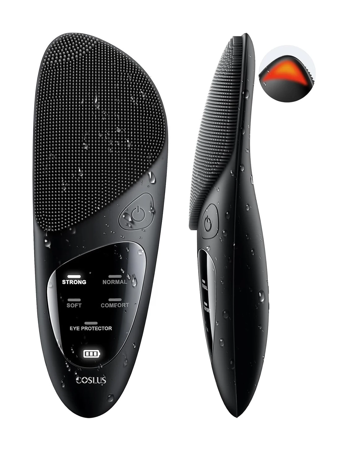 Face Scrubber Facial Cleansing Brush for Men Women Cleaning, Silicone Portable Waterproof Rechargeable, Exfoliating, Massaging