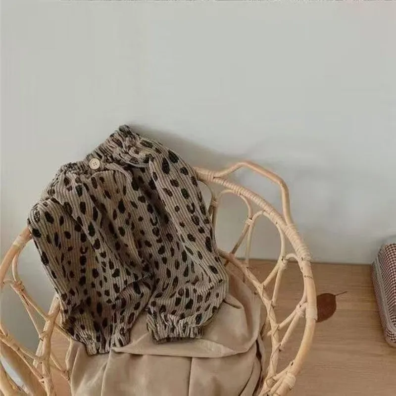 Pantalons décontractés pour enfants pour le printemps et l'automne, nouveaux Styles pour garçons et filles, sarouel en velours côtelé, pantalons lanterne pour filles, tendance