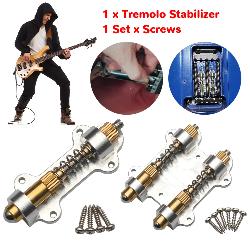 E-Gitarre Messing Tremolo Stabilisator für Fender E-Gitarren Zubehör Tremolo Arming Adjuster Stabilisierungsgerät Kit