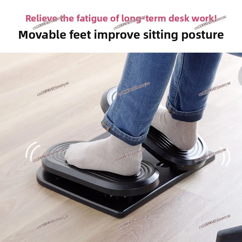 Portable Foot Pedal Exercise Board Active Feet Trainer for Home Office Under Desk Leg Workout Fitness