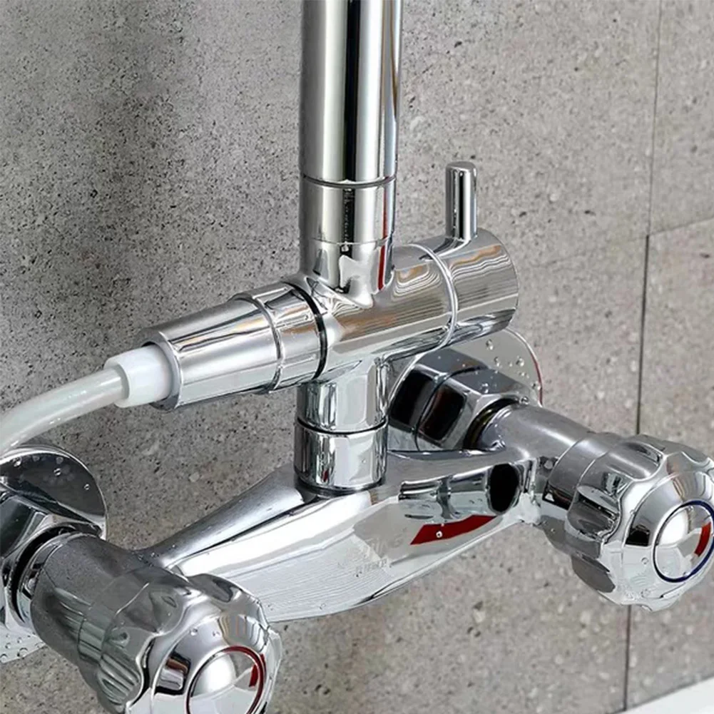 Valvola deviatrice a 3 vie separatore d'acqua in ABS adattatore a t per doccia regolabile valvola deviatrice per soffione doccia per bagno di casa