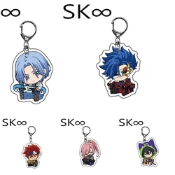 Anime SK EIGHT SK8 the Infinity LANKA MIYA Acrylic Finger Skate Boarding Keychain Cosplay School Bag Pendant Keyrings Gifts