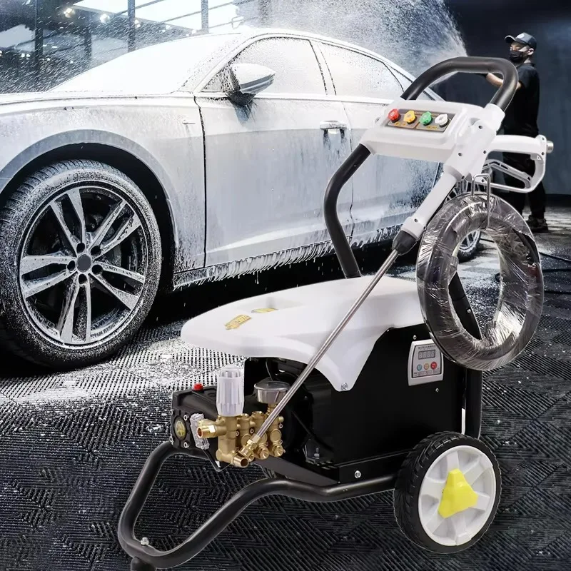 

Промышленная электрическая автомойка высокого давления 2,2 кВт для домашней уборки с колесом