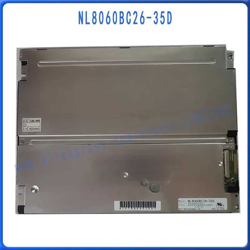 Original 10.4-inch NL8060BC26-35C Industrial Screen Compatible with Part Numbers NL8060BC26-35 NL8060BC26-35D NL8060BC26-35E