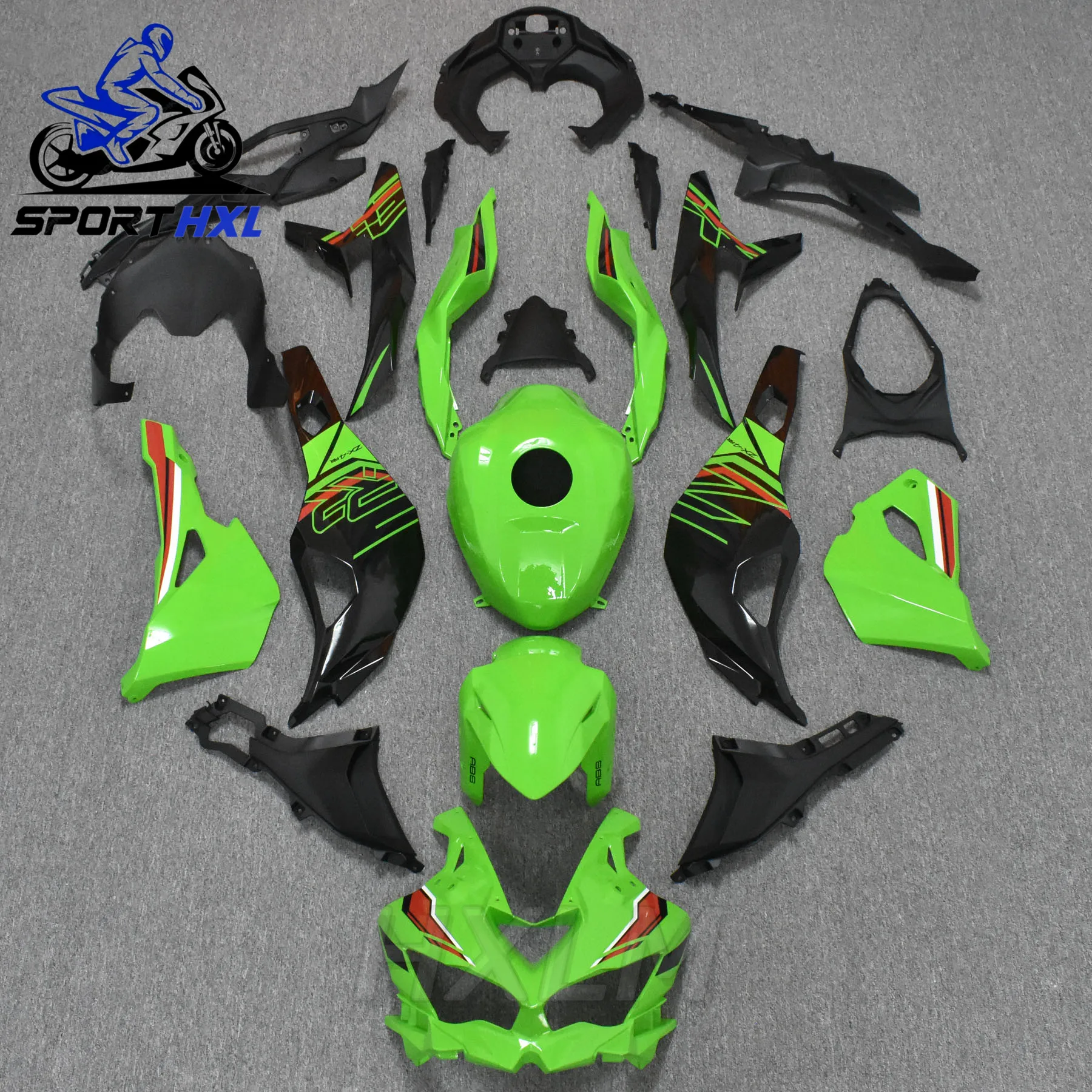 

Cowling Green red black floral lines Motorcycle For Kawasaki ZX4R 2019-2024 ZX 4R ZX4RR ZX25R ZX 25R Full Fairing Kit Bodywork