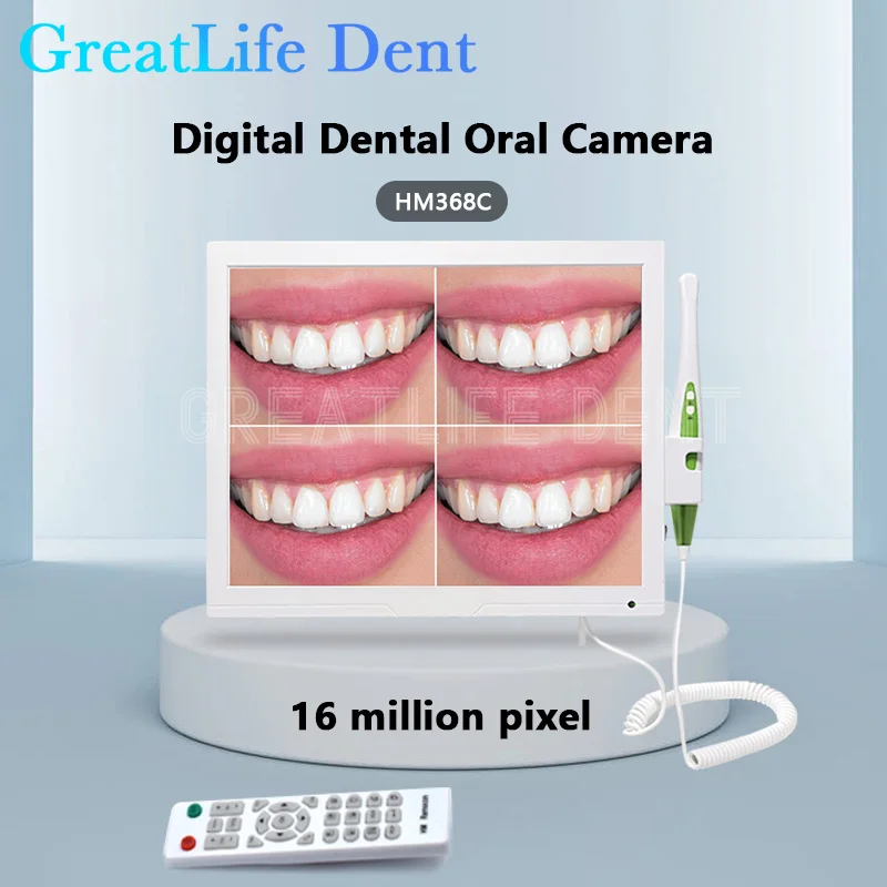 GreatLife Dent Wifi HD16 Million Pixel High-definition Endoscope 17Inch LCD Monitor Wireless Intraoral Camera Dental With Screen