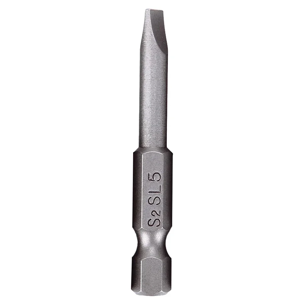 Punta per cacciavite con punta a taglio Utensili manuali Sostituzione portatile magnetica per la casa Argento 2.0-6.0mm Accessori a testa piatta