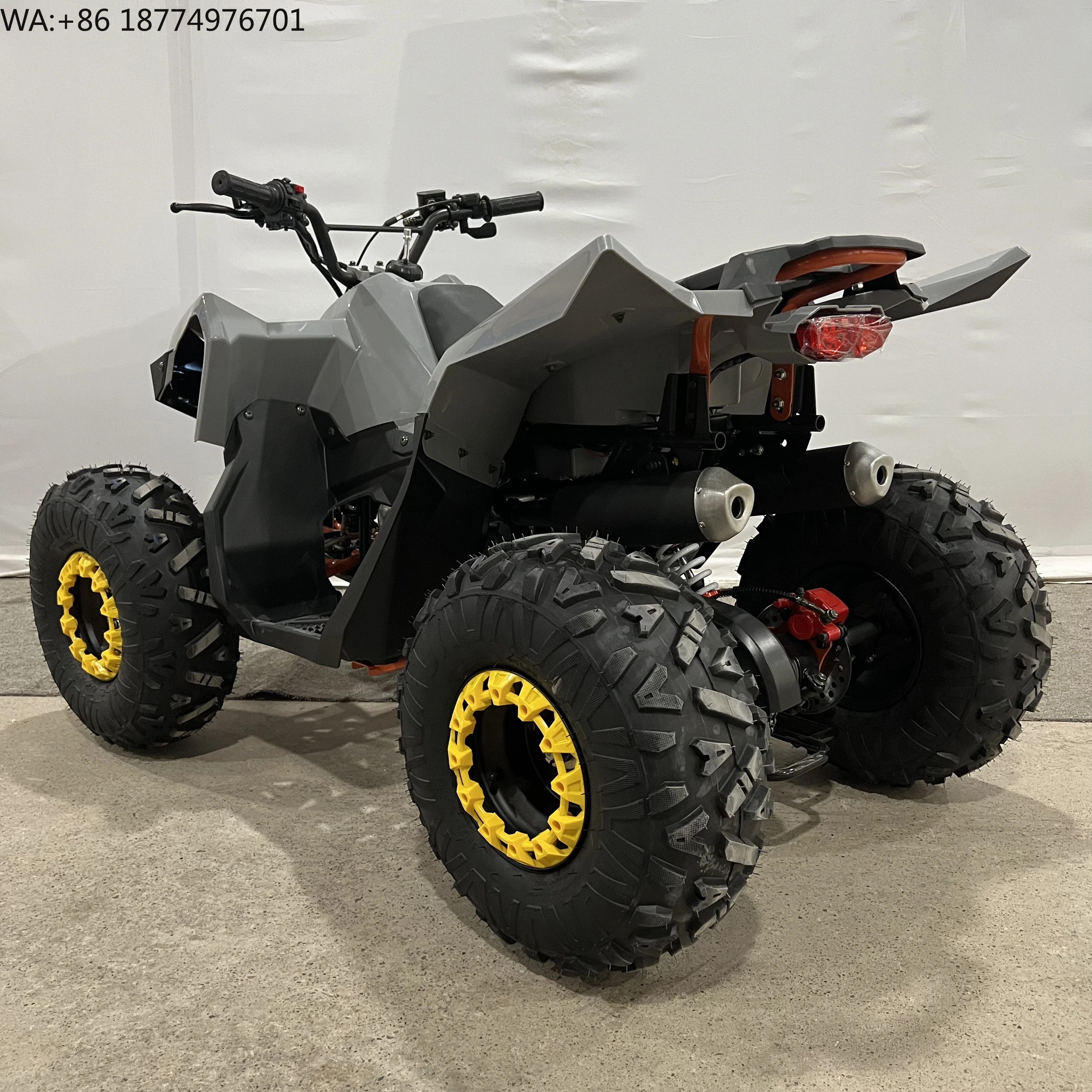 2025 Automatic Chain Drive Transmission 4WD 4x4 Power Gas Alloy New 1000W Power Quad  Electric 125cc ATV for Adults Kids