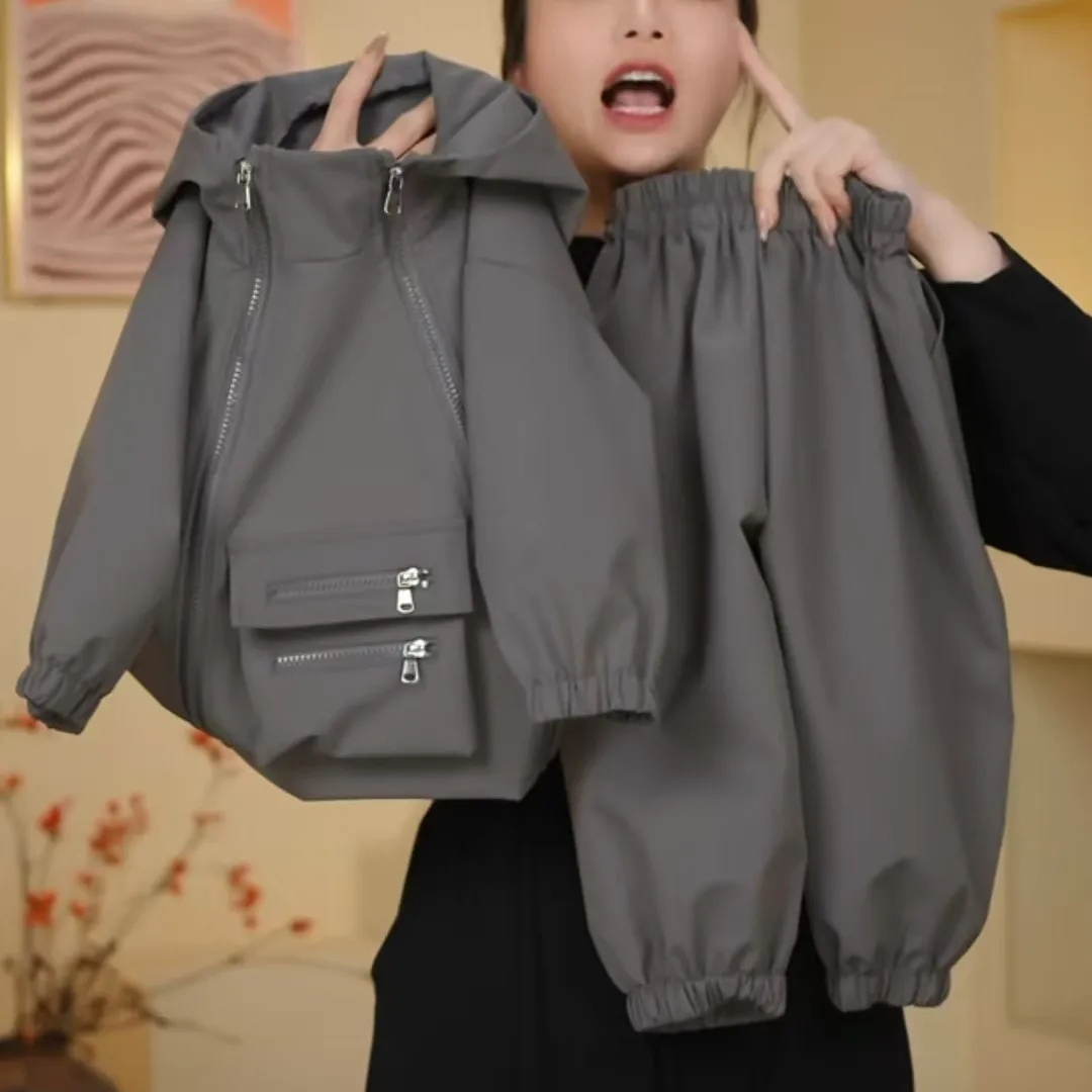 

New Autumn Boys and Girls Casual Hooded Jacket and Pants Set for Children's Stormtroopers 100-160cm