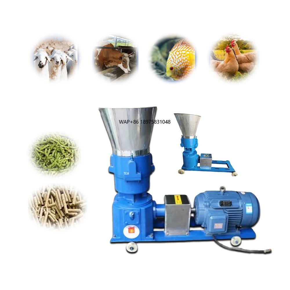 Rabbit Pig Cattle Chicken Fish Livestock Feed Pellet Manufacturing Agricultural Machinery Animal Feed Pellet Machine