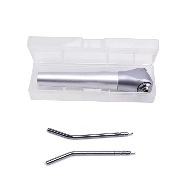 1 Set Dental Triple 3 Way Syringe Handpiece + 2 Nozzles Tips Tubes Air Water Spray Dentista