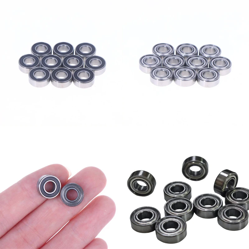 {MX} 10 Uds MR115ZZ rodamientos de bolas de MR115-2RS 5*11*4mm rodamiento en miniatura de coche RC sellado de goma accesorios DIY