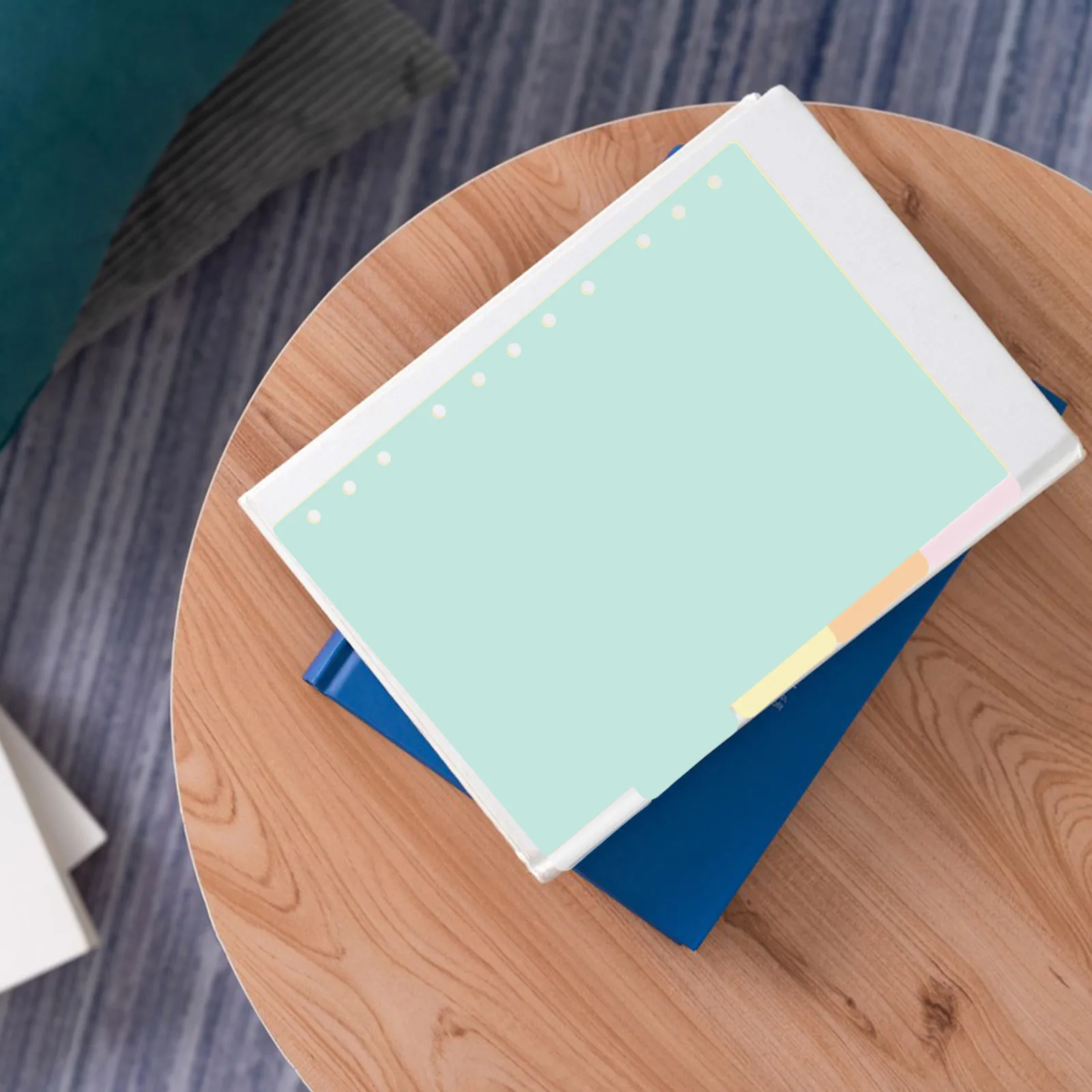 

5Pcs Plastic Divider Paper Index Dividers for Binder 11 Holes Loose Leaf Colored Page Markers Office File Classification