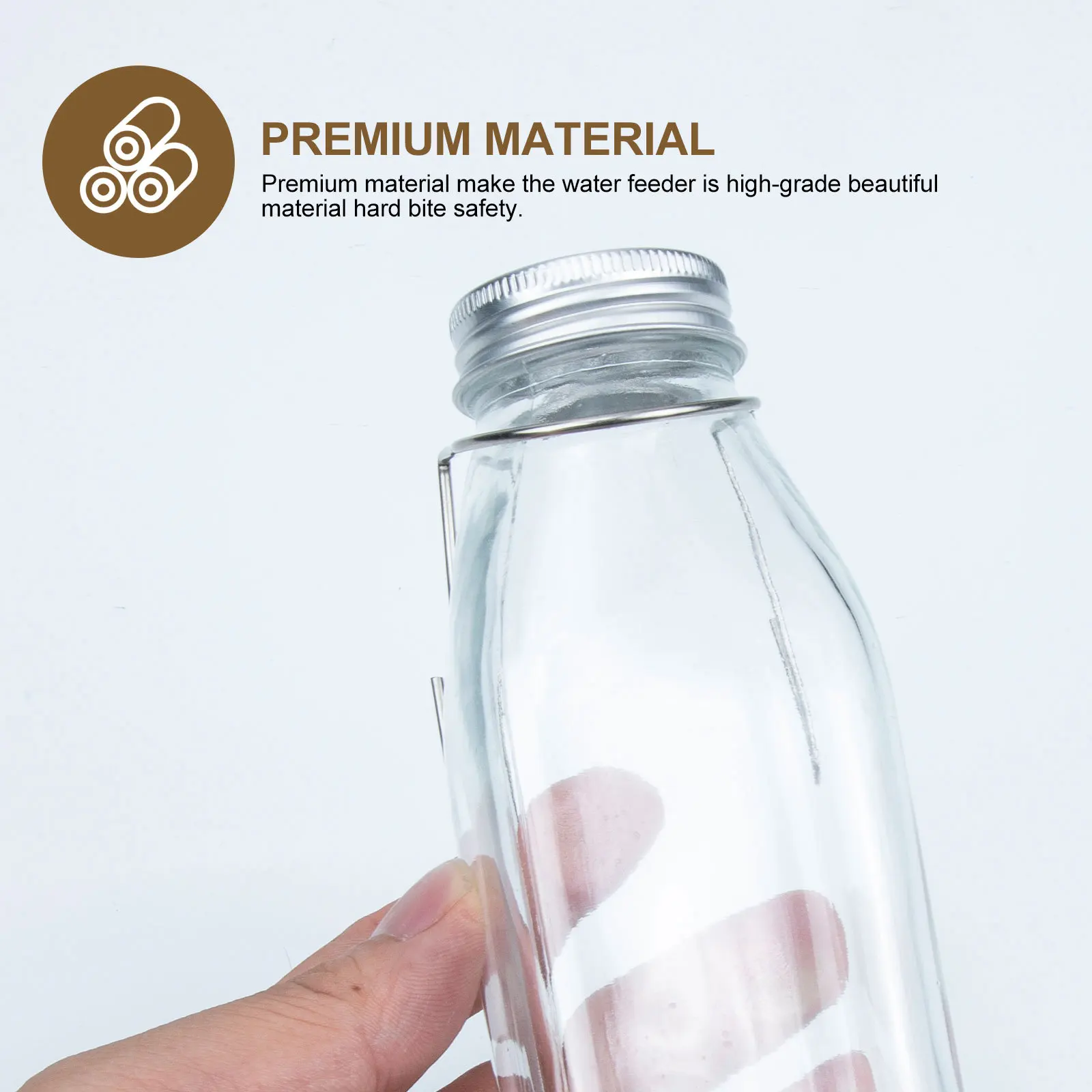 

1Set Rabbit Water Bottle Durable Material Hanging Feeder Small Pet Dispenser Leak-Proof Cage Bunny Waterer Rabbit Water Bottle