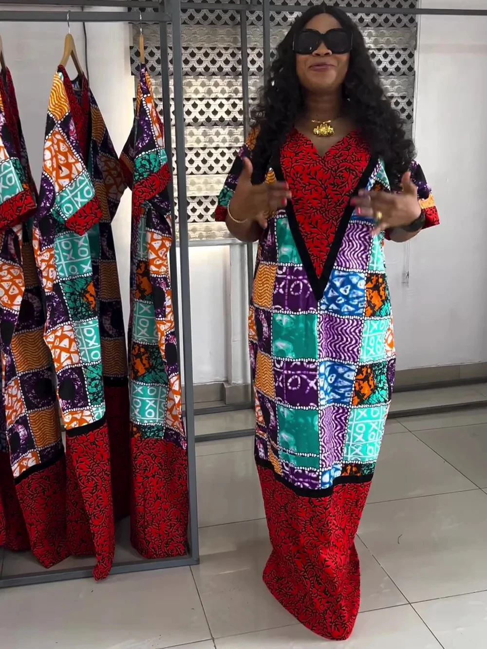 

African Dresses for Women Plus Size Africa Clothes Dashiki Ankara Print Outfits Gown Kaftan Muslim Wedding Party Long Maxi Dress