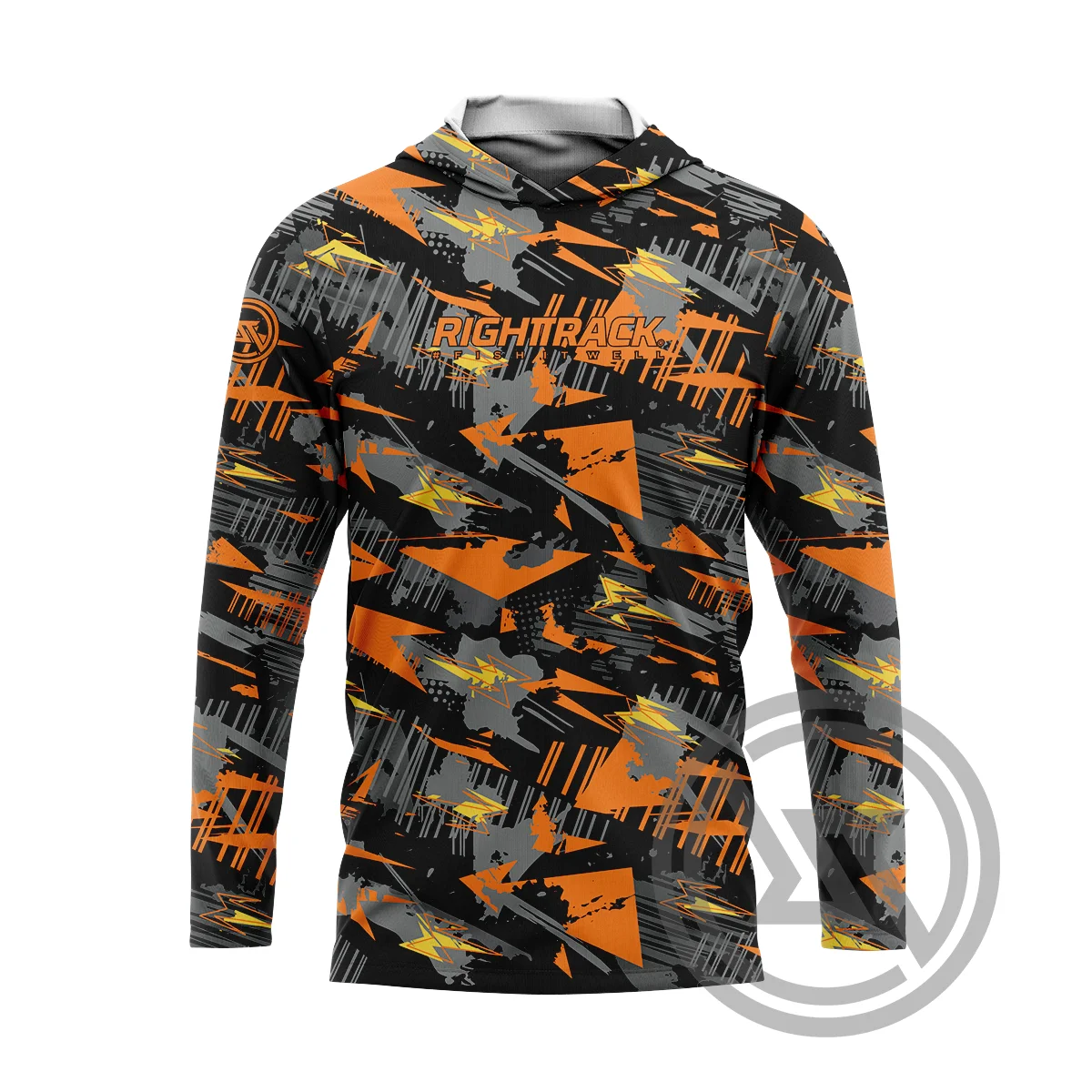 

RT Hooded Performance Fishing Gear Camouflage Outdoor Long Sleeve Mesh UPF F-shirt RightTrack Angling Clothing