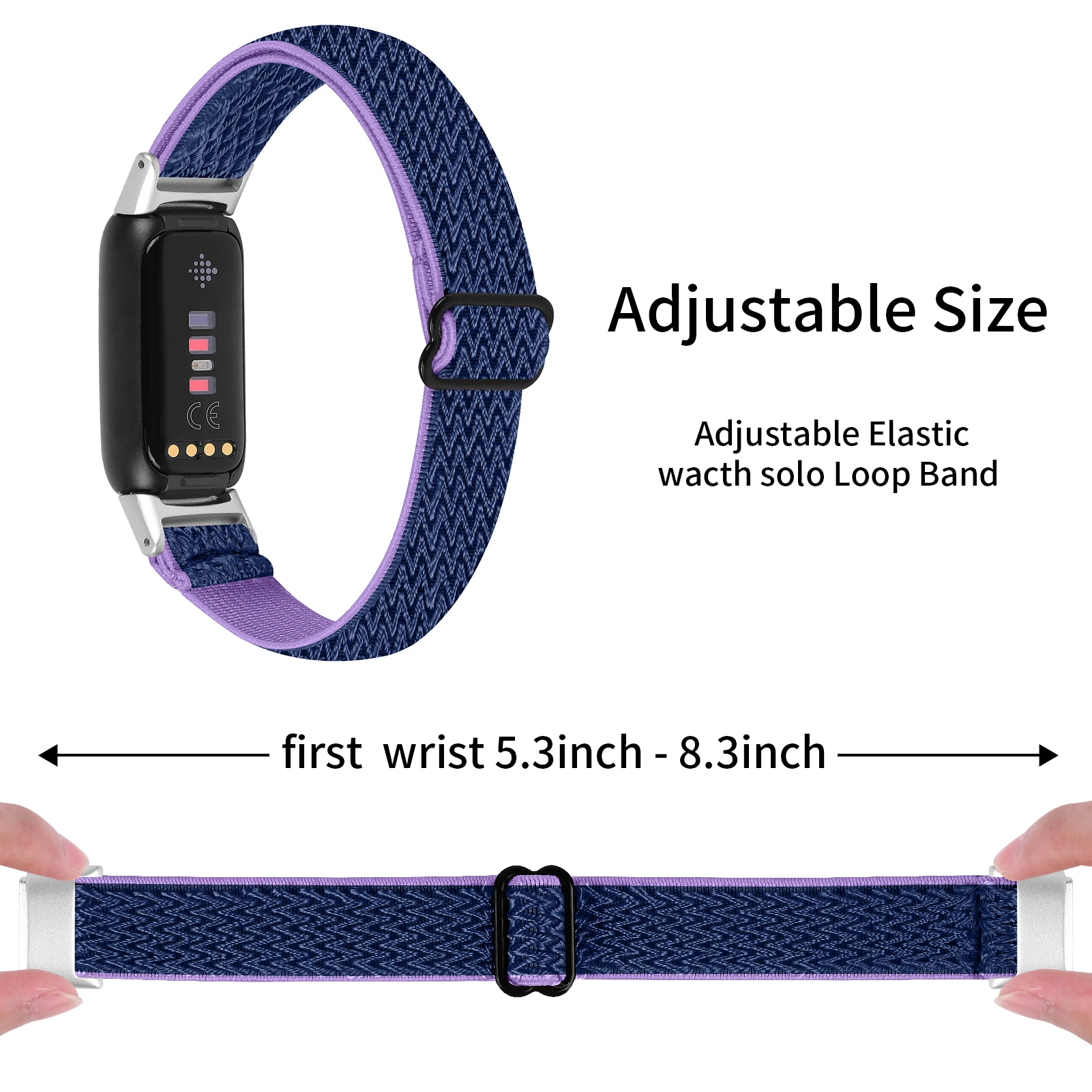 Bracelets en nylon pour montre intelligente de luxe Fitbit, bracelet de montre de remplacement réglable, accessoires de bracelet, nouveau