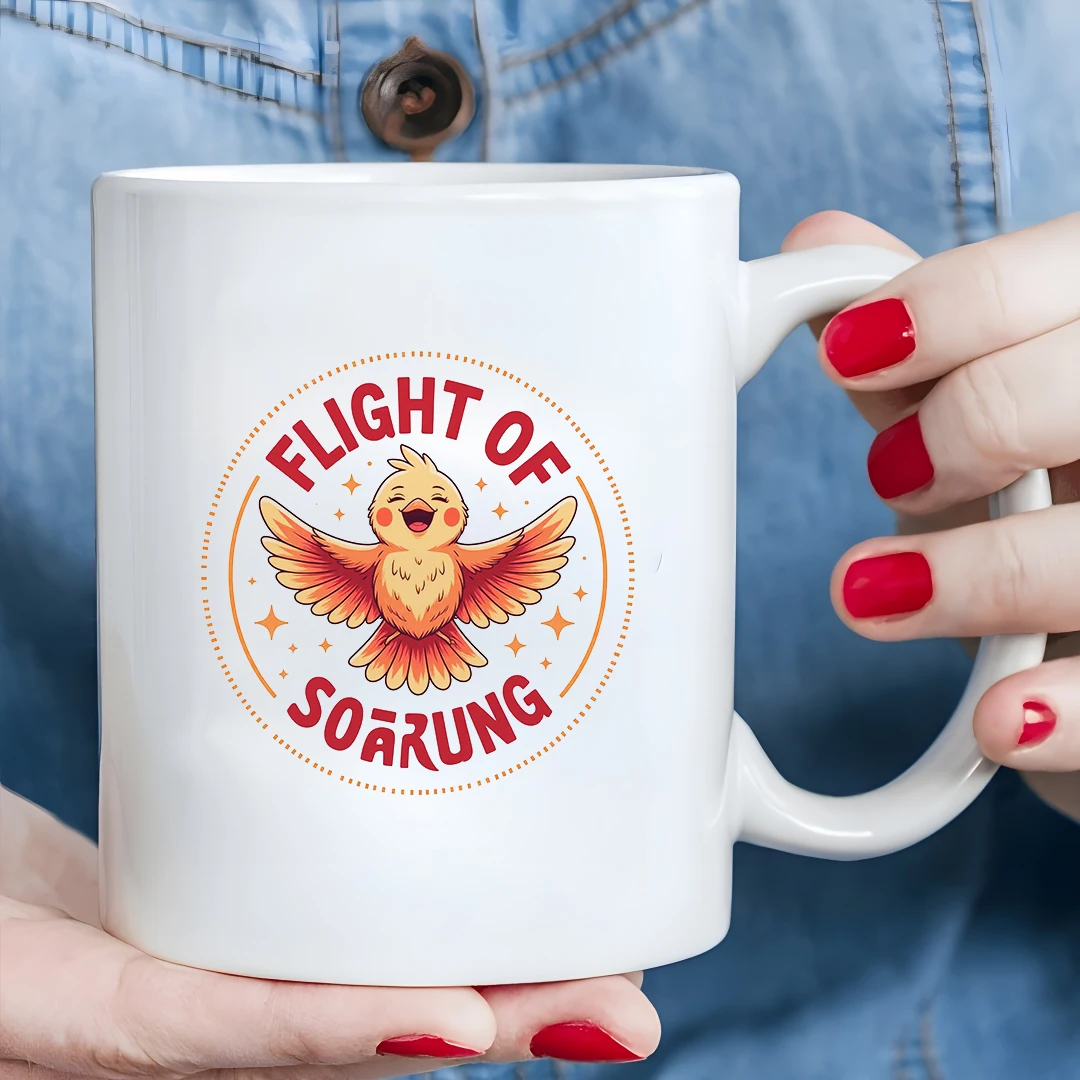 

Soaring Flight 11oz Cartoon Bird Mug Family Christmas Office Cup