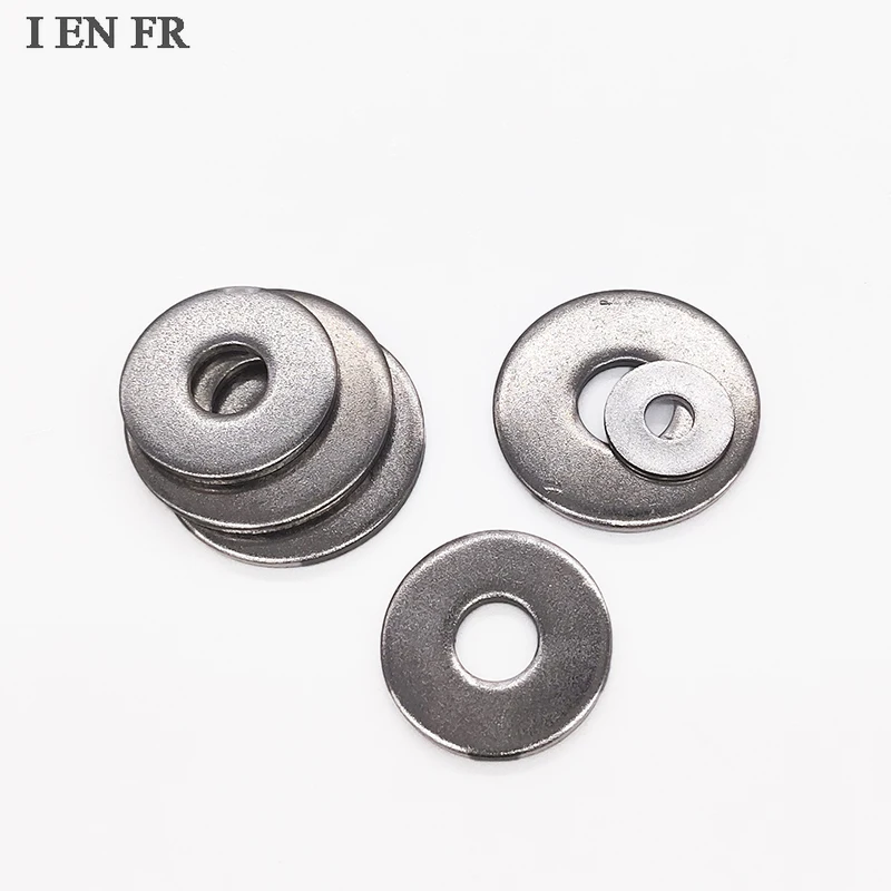 

1/10/50/100pcs M2.5 M3 M4 M5 M6 M8 M10 M12 M14 M16 GB96 A4 316 Stainless Steel Large Size Oversize Big Wider Flat Washer Gasket