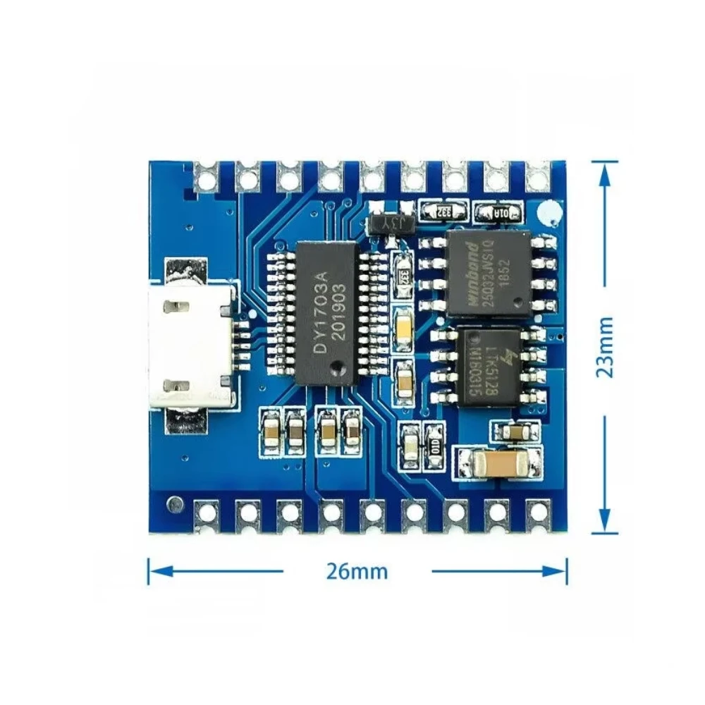 DY-SV17F Audio Module Mini MP3 Player IO Trigger USB Download Flash Voice Module