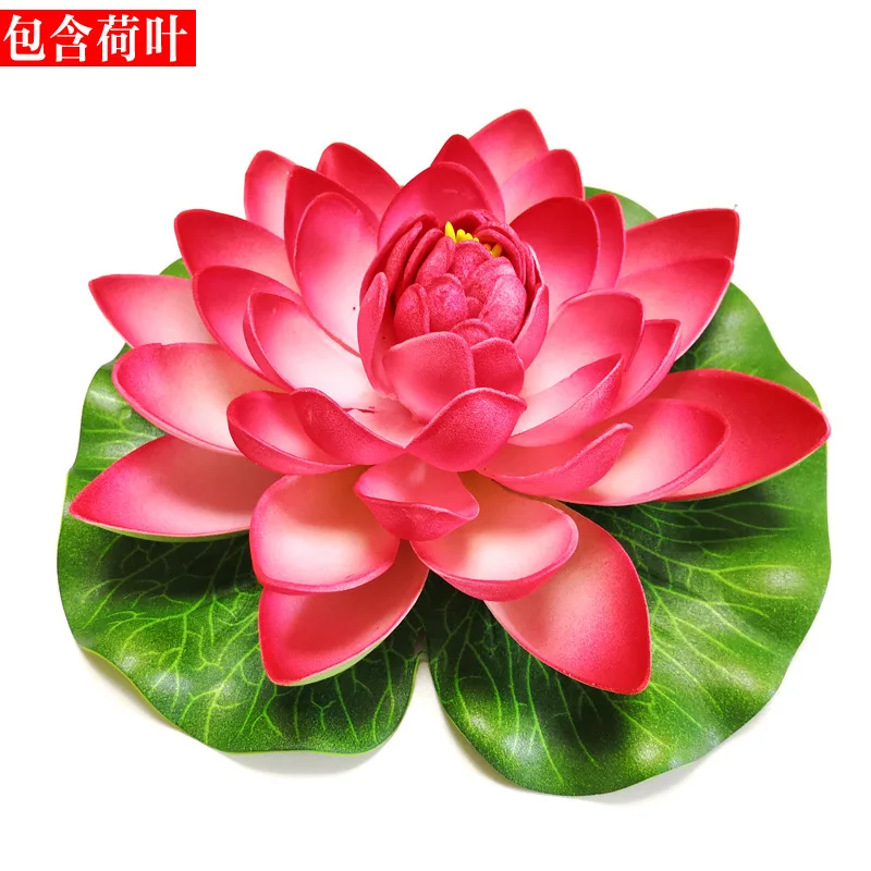 

3Pcs Artificial Lotus Flowers Lily Pads Realistic Floating Pond Decorations Natural Water Lily Pads for Garden Fish Pond